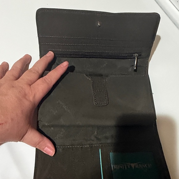 Trinity Ranch Floral Tooled Collection Wallet - Coffee - Picture 3 of 4